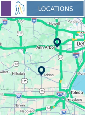 Locations to Michigan Pain Specialists in Adrian, MI, and Ann Arbor, MI